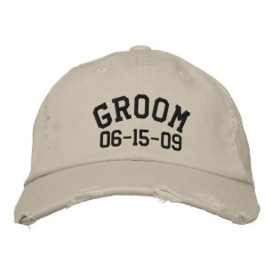 Bordada Gorra de Groom Embroidered personalizado