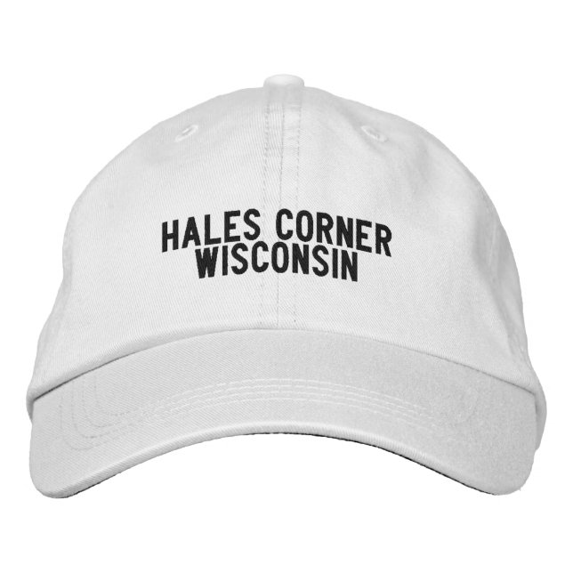 Bordada Gorra de Hales Corner Wisconsin (Anverso)