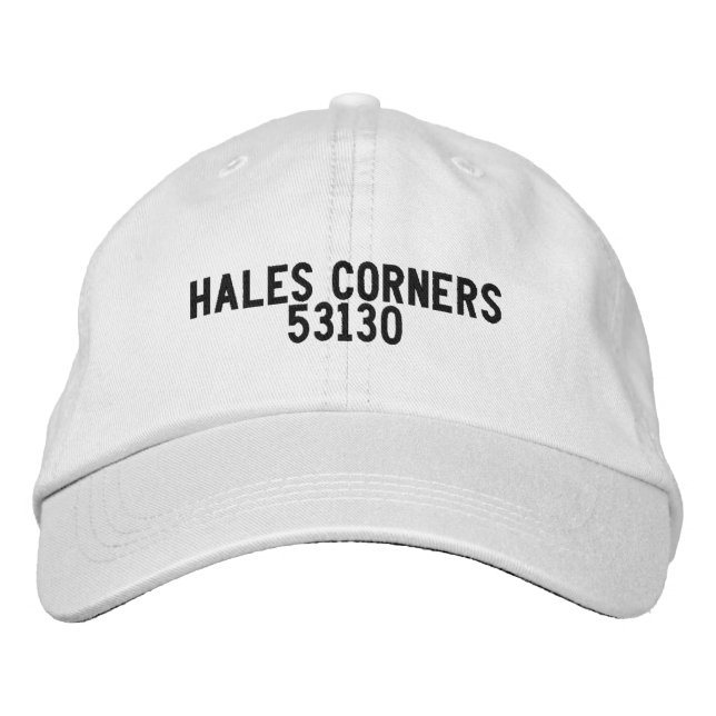 Bordada Gorra de Hales Corners Wisconsin (Anverso)
