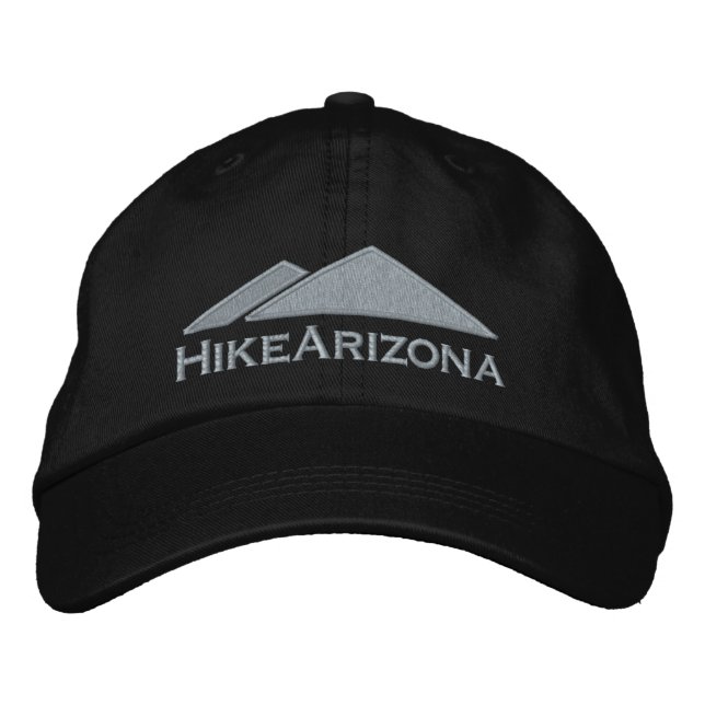 Bordada Gorra de HikeArizona - negro (Anverso)