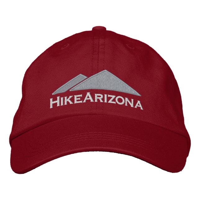 Bordada Gorra de HikeArizona - rojo (Anverso)