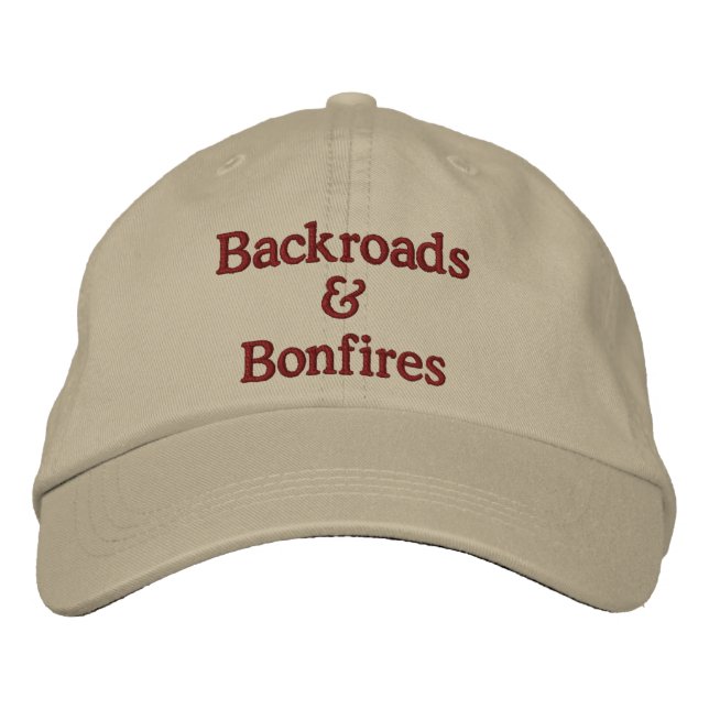 Bordada Gorra de incendios y retroceso (Anverso)