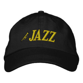 Bordada Gorra de Jazz Music Embroidered
