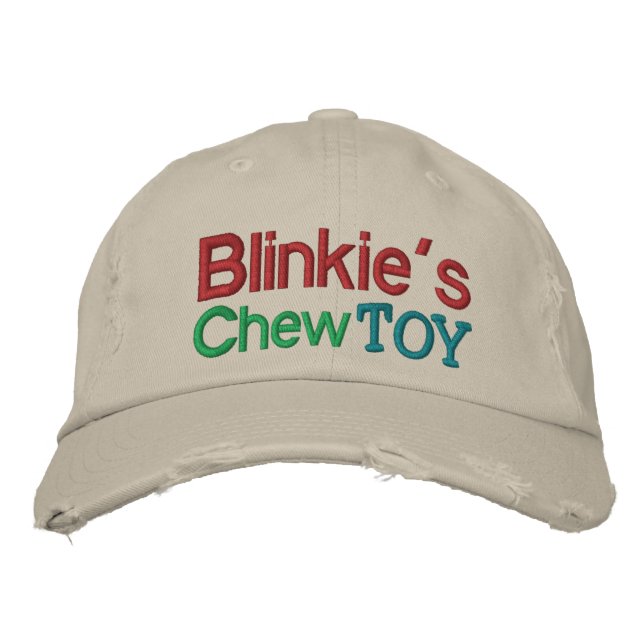 Bordada Gorra de juguete masticado de Blinkie por SRF (Anverso)