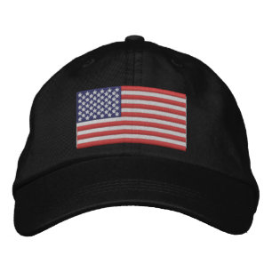 Bordada Gorra de la bandera americana