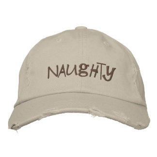 Bordada Gorra de la lista traviesa de Santa