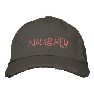 Bordada Gorra de la lista traviesa de Santa