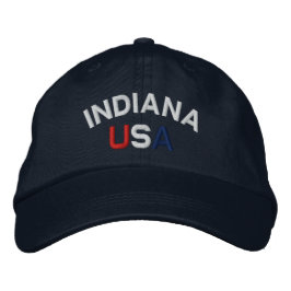 Bordada Gorra de la Marina Borrada de Indiana USA
