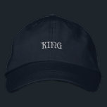 Bordada Gorra de la marina con correa ajustable King Men B<br><div class="desc">Gorra de la marina con "King" bordado en la parte delantera. Cómodo ajuste con correa ajustable. Perfecto para un toque real.</div>