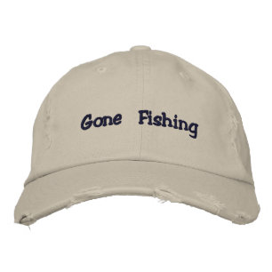 Bordada Gorra de la pesca ininterrumpida