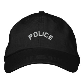 Bordada GORRA de la POLICÍA BORRADA