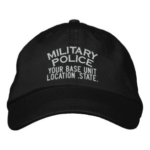 Bordada Gorra de la Policía Militar Personalizada
