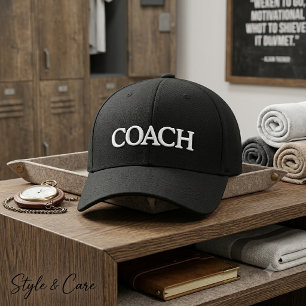 Bordada Gorra de lana Flexfit básica personalizada COACH