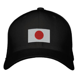 Bordada Gorra de lana flexfit bordado de la bandera de Jap