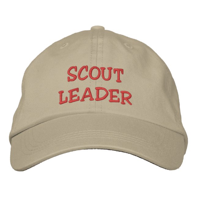 Bordada Gorra DE LÍDER DE SCOUT (Anverso)