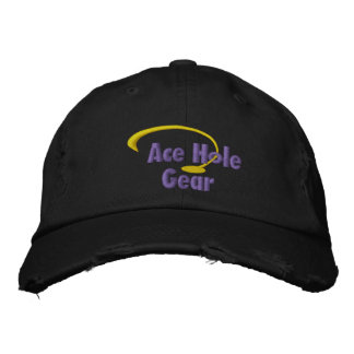 Bordada Gorra de logotipos amarillo y púrpura