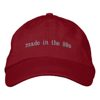 Bordada Gorra de los 80 - personaliza tu año de nacimiento