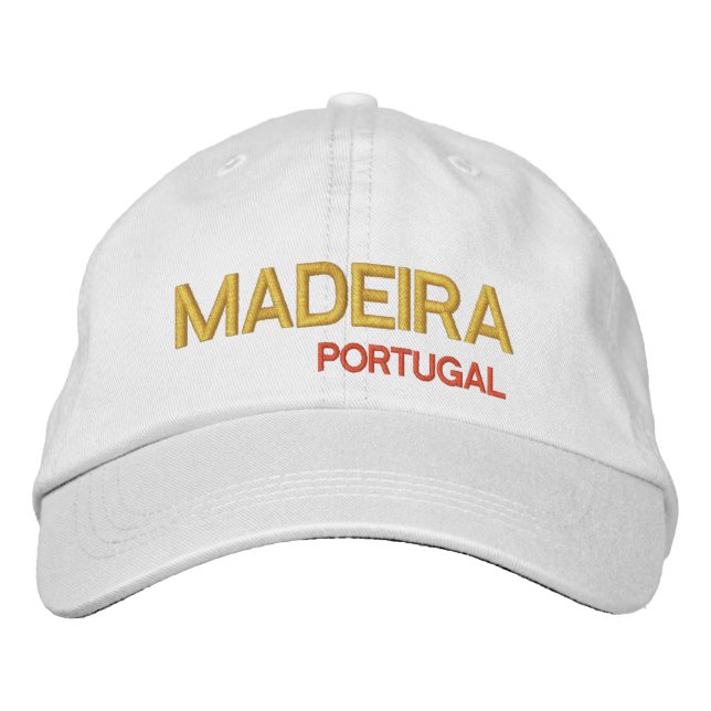 Bordada Gorra de Madeira* Portugal (Anverso)
