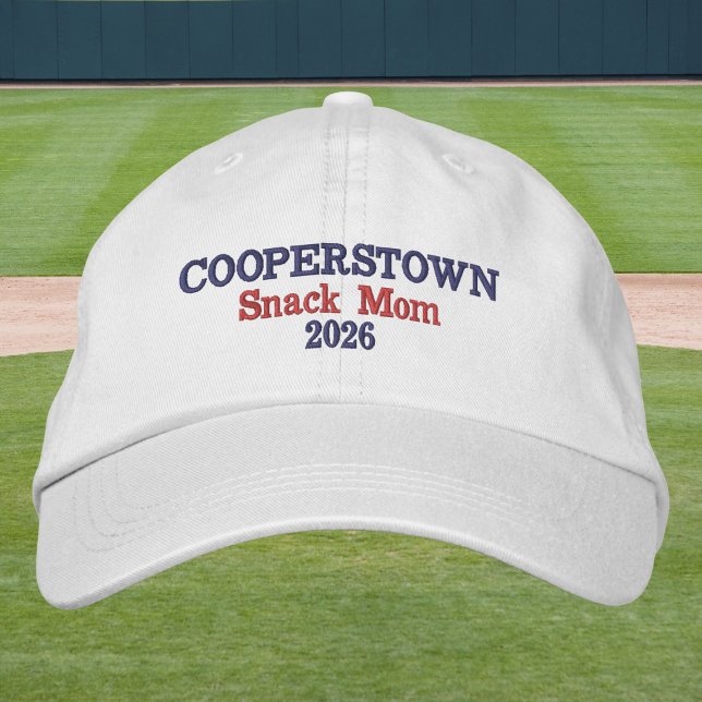 Bordada Gorra de Mamá Snack de Cooperstown | Mamá divertid (Subido por el creador)