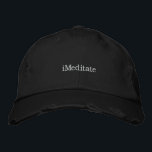 Bordada gorra de meditación<br><div class="desc">gorra de meditación Todos los logotipos,  frases y fotografías son propiedad del creador de estos productos y están protegidos por la ley.</div>