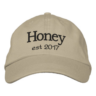 Bordada Gorra de miel - Stitching negro
