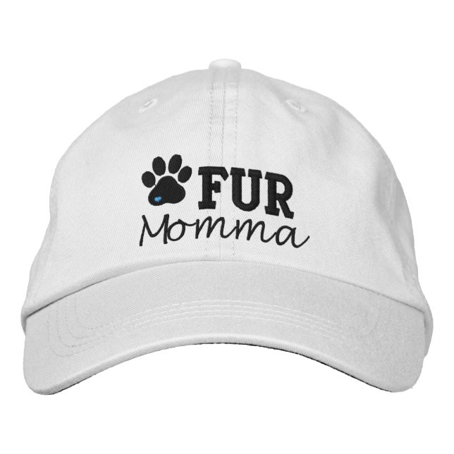 Bordada Gorra de Momma de la piel con la impresión de la (Anverso)