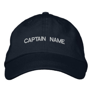 BORDADA GORRA DE NOMBRE DE CAPITÁN