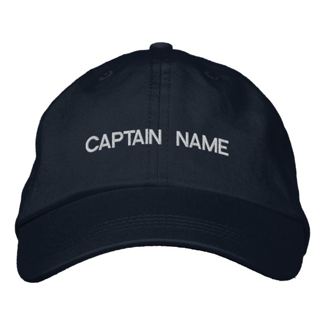 BORDADA GORRA DE NOMBRE DE CAPITÁN (Anverso)