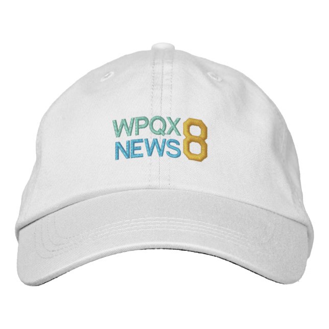 Bordada gorra de NOTICIAS WPQX 8 (Anverso)