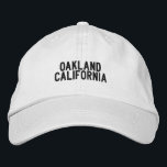 Bordada Gorra de Oakland California<br><div class="desc">Orgulloso de tu ciudad natal</div>