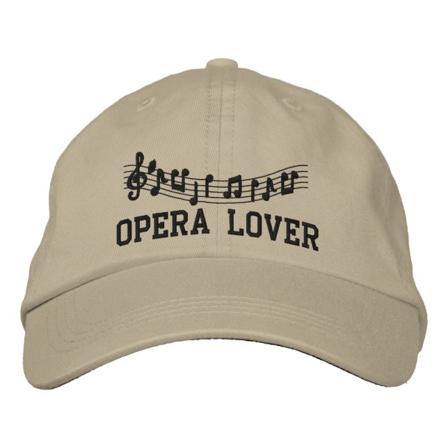 Bordada Gorra de Ópera con bordado (Anverso)