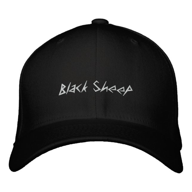 Bordada gorra de oveja negra (Anverso)