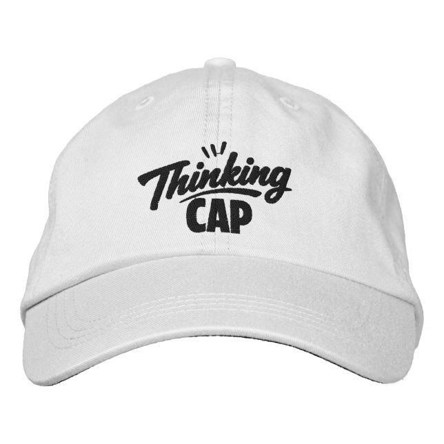 Bordada Gorra de pensar humor divertido (Anverso)