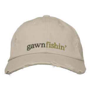 Bordada gorra de pescado de alba