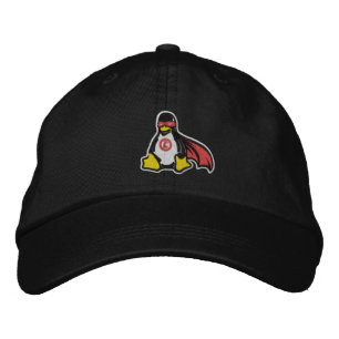 Bordada Gorra de Pingüino de Avenger Linux