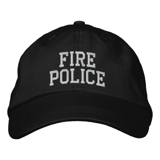 Bordada gorra de policía de bomberos (Anverso)