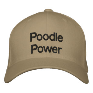 Bordada Gorra de Poodle Power Embroidered