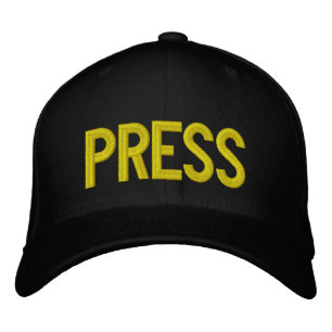 Bordada GORRA de prensa