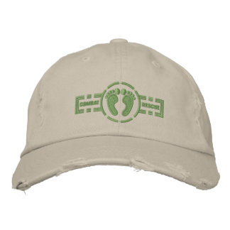 Bordada Gorra de Rescate de Combate | Pies verdes