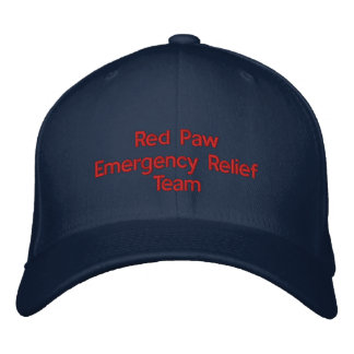 Bordada Gorra de respuesta de Red Paw