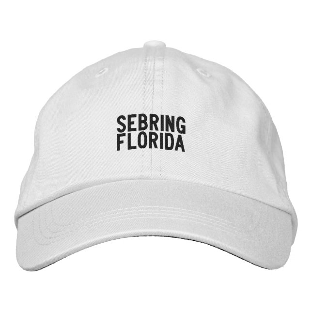 Bordada Gorra de Sebring Florida (Anverso)