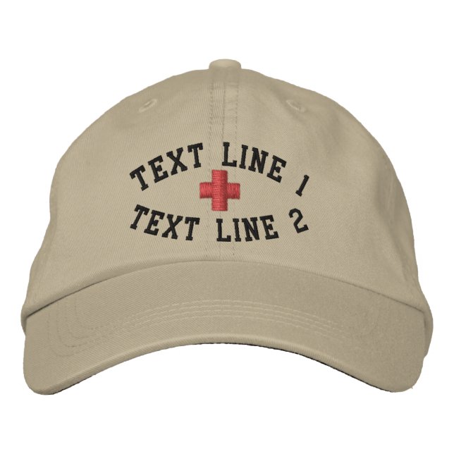 Bordada Gorra de seguridad personalizado con 2 líneas de t (Anverso)