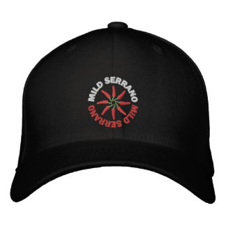 Bordada Gorra de Serrano Leve Negro