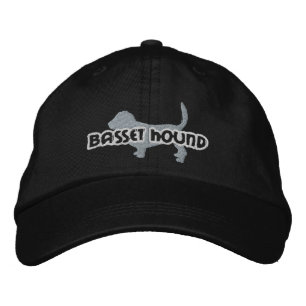 Bordada Gorra de Silhouette Basset Hound Embroidered