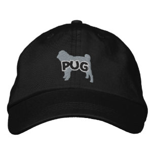 Bordada Gorra de Silhouette Pug Embroidered