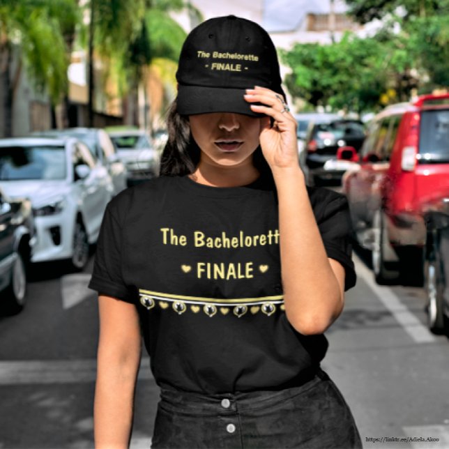 Bordada Gorra de soltera envuelta - Gato de amor (The Bachelorette Finale Cap & T-Shirt by Adiela Akoo. Love it? GET it! Shop the Love Cat Collection)