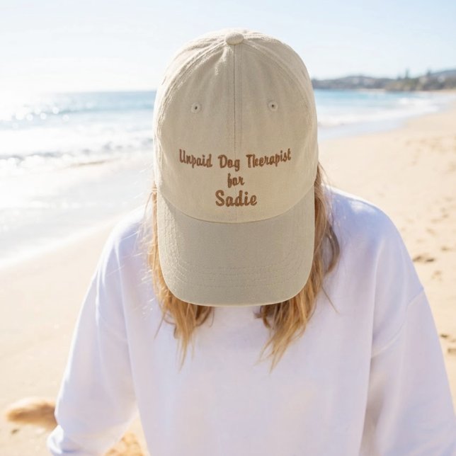 Bordada Gorra de terapeuta de perro no remunerado personal (Subido por el creador)