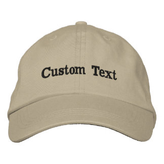 Bordada Gorra de texto personalizado Gorra de nombre perso