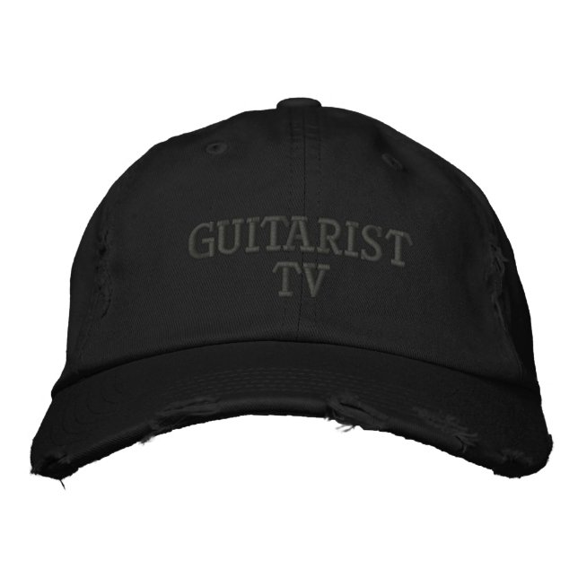 Bordada Gorra de TV guitariana (Anverso)