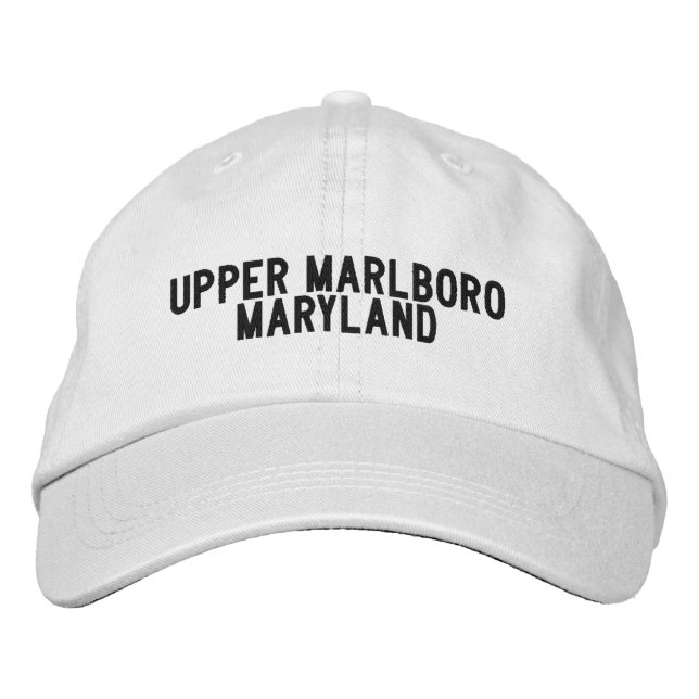 Bordada Gorra de Upper Marlboro Maryland (Anverso)